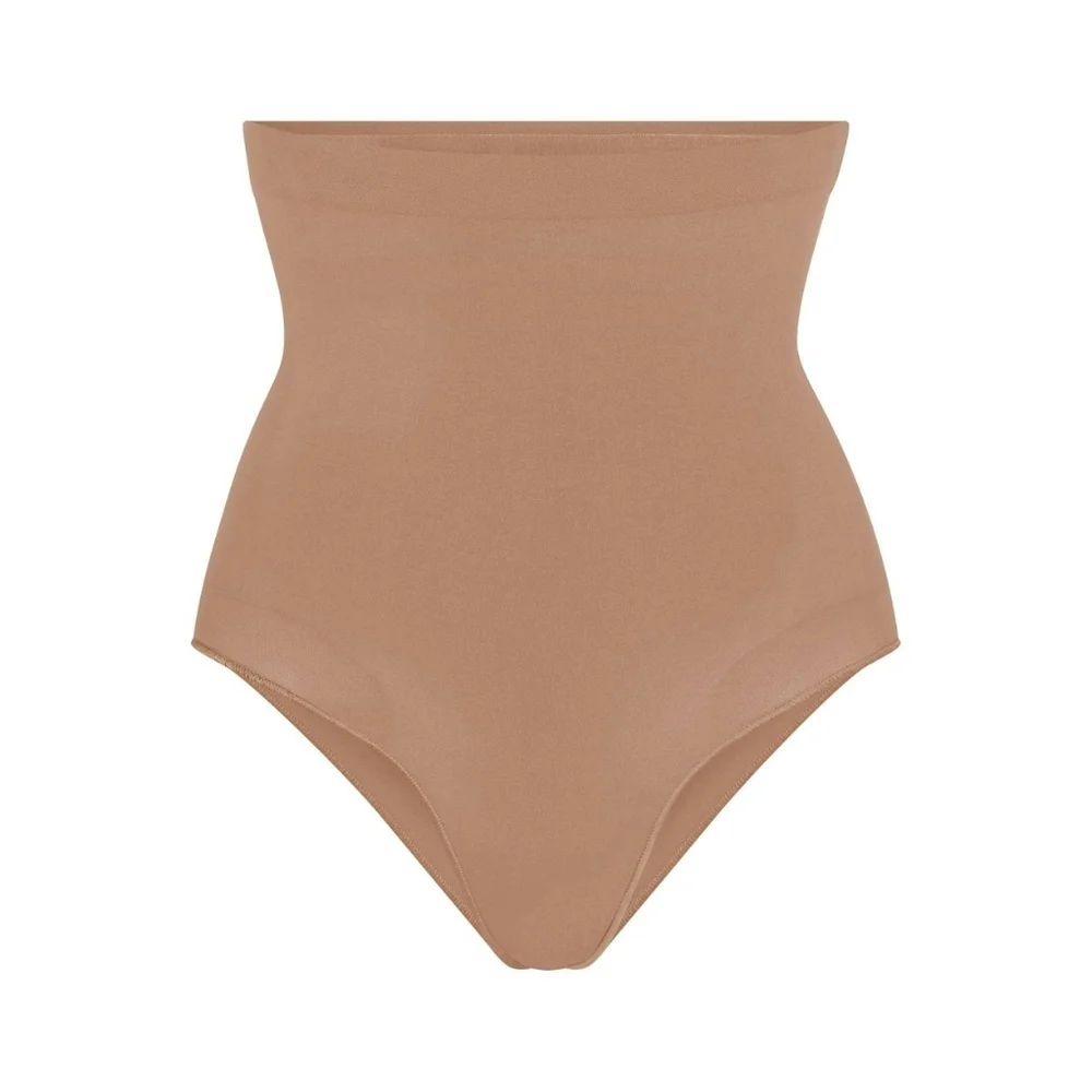 NWOT SKIMS Seamless Sculpting High Waisted Brief Sienna Tan Nude Extra Small XS